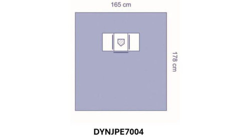 Eclipse® Ophthalmic Drape with Full Incise Film and Pouches 165 x 178 CM