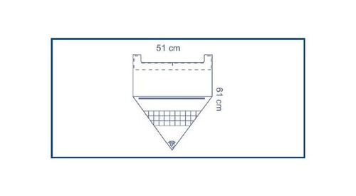 Invisishield Fluid Collection Pouch with Filter and Drain Valve 51 x 61 cm