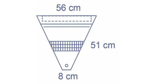 Invisishield Fluid Collection Pouch with Filter and Drain Valve 51 x 56 cm