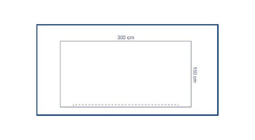 Invisishield Clear Set-Up Cover 300 x 150 cm
