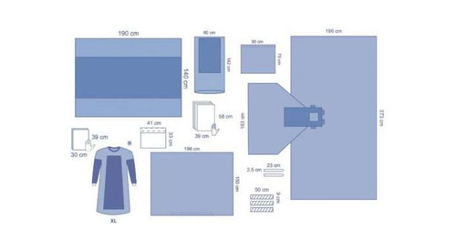 OPS™ Ultimate Reinforced Hand Pack with Gowns and Mayo Stand Cover