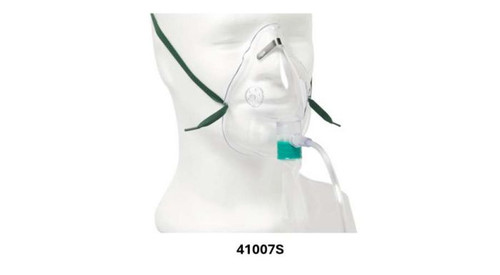 High-Concentration Elongated Oxygen Mask with Tubing - Adult