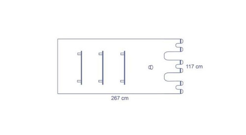 Microscope Cover Zeiss MD 65-mm Lens 117 x 267 cm, 65 mm