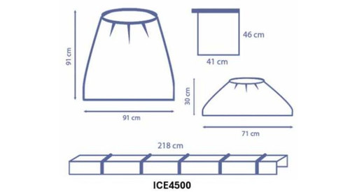Universal Full-Coverage C-Arm Cover Set with Clips