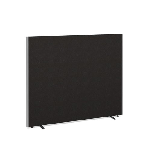 Floor standing fabric screen 1500mm high x 1800mm wide - black