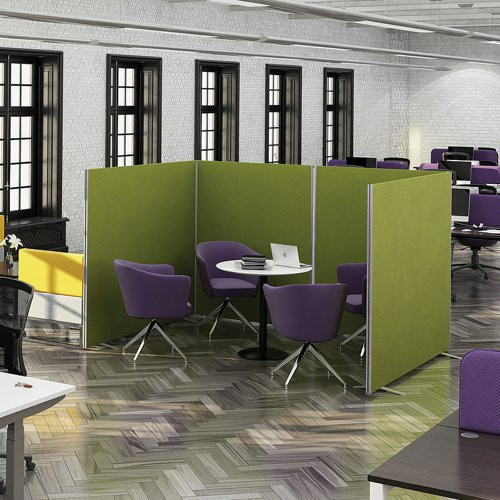 Floor standing fabric screen 1500mm high x 1200mm wide - made to order BAND D