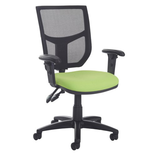 Altino mesh back asynchro operator chair with adjustable arms and seat slide - made to order