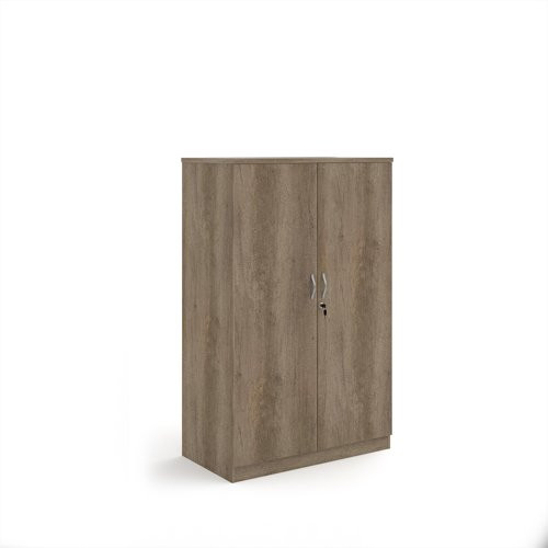 Deluxe double door cupboard 1600mm high with 3 shelves - Nebraska Oak