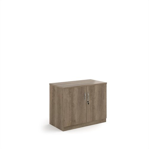 Deluxe double door cupboard 800mm high with 1 shelf - Nebraska Oak