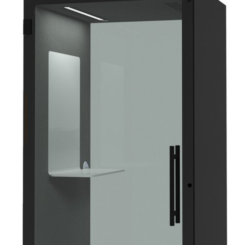 Whiteboard 700 x 750mm to fit above shelf in Chatbox single person acoustic hub