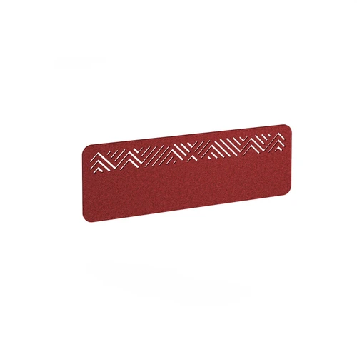 Chevron Acoustic Desktop Screen 1200w - Pure Red