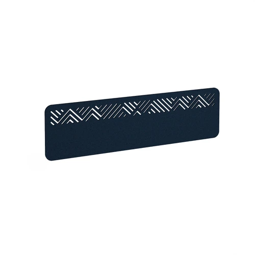 Chevron Acoustic Desktop Screen 1400w - Dark Blue