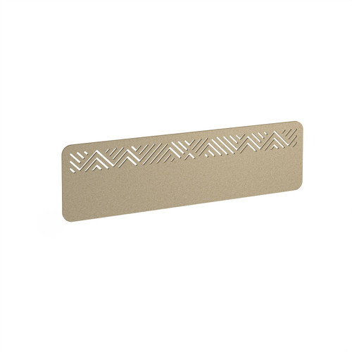 Chevron Acoustic Desktop Screen 1400w - Dark Camel