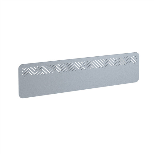 Chevron Acoustic Desktop Screen 1600w - Light Grey