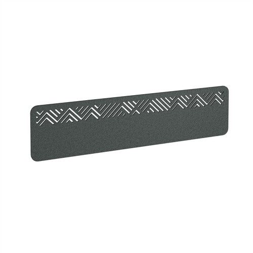 Chevron Acoustic Desktop Screen 1600w - Moonlight Grey