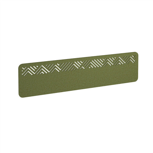 Chevron Acoustic Desktop Screen 1600w - Reed Green
