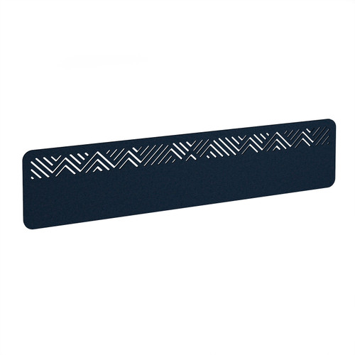 Chevron Acoustic Desktop Screen 1800w - Dark Blue
