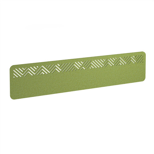 Chevron Acoustic Desktop Screen 1800w - Fruit Green