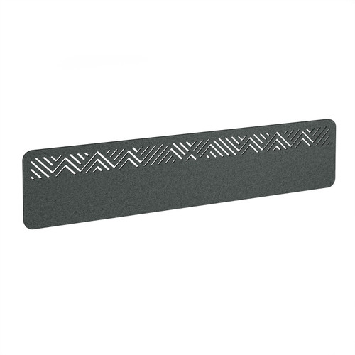 Chevron Acoustic Desktop Screen 1800w - Moonlight Grey