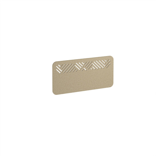Chevron Acoustic Desktop Screen 800w - Dark Camel