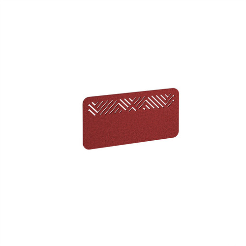 Chevron Acoustic Desktop Screen 800w - Pure Red