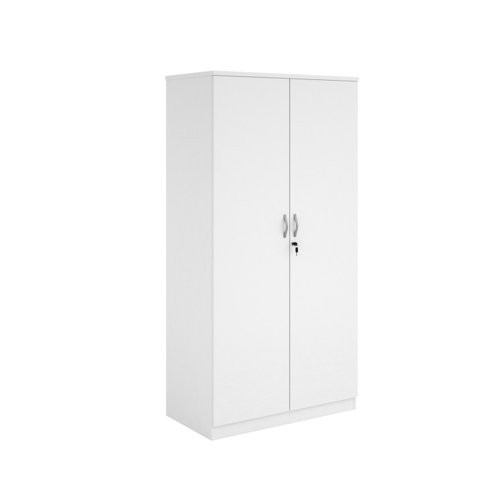 Systems double door cupboard 2000mm high - White