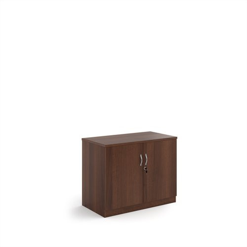 Systems double door cupboard 800mm high - Walnut