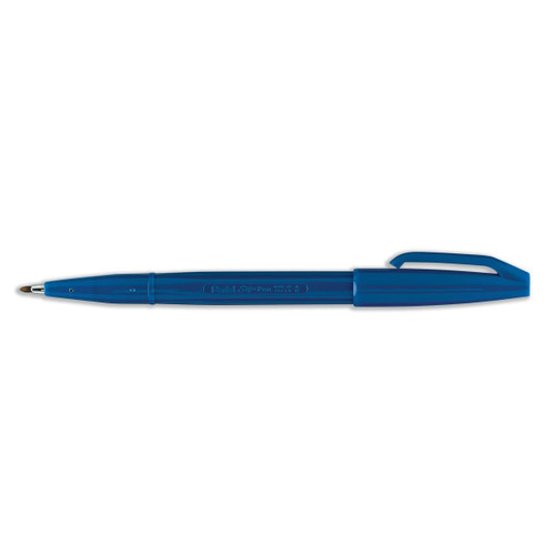 Pentel Sign Pen S520 Fibre Tipped 2.0mm Tip 1.0mm Line Blue Ref S520-C [Pack 12]