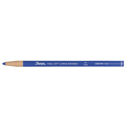 Sharpie China Wax Marker Pencil Peel-off Unwraps to Sharpen Blue Ref S0305091 [Pack 12]