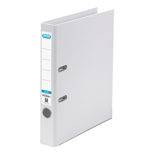 Elba Mini Lever Arch File PP 50mm Spine A4 White Ref 100202093 [Pack 10]