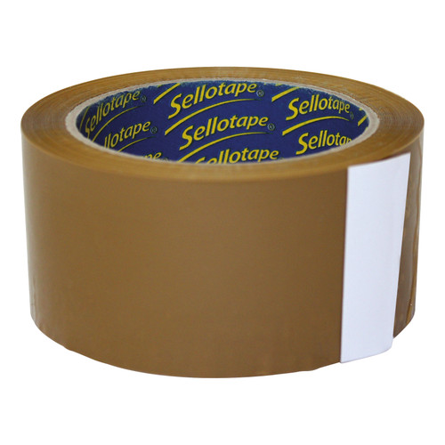 Sellotape Case Sealing Tape Vinyl 50mm x 66m Buff Ref 0246 [Pack 6]