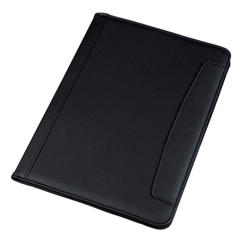 5 Star Office Conference Folder Leather Look A4 Black