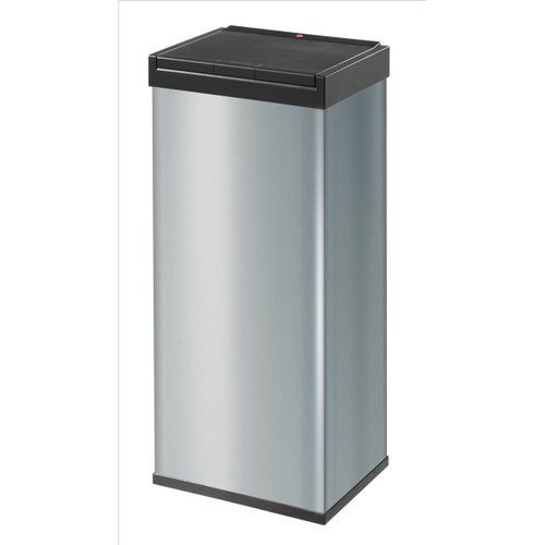 Big Bin Touch Steel and Impact-resistant Plastic Flat Packed 60 Litre Silver Ref 0860-601