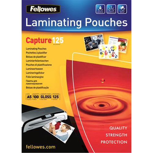 Fellowes Laminating Pouches 250 Micron for A5 Ref 5307301 [Pack 100]