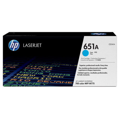 HP 651A Laser Toner Cartridge Page Life 16000pp Cyan Ref CE341A