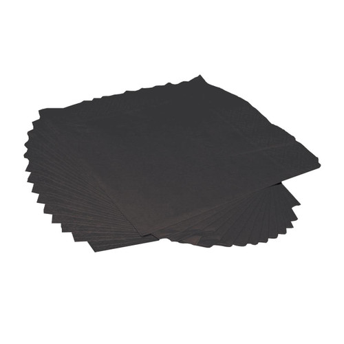 Napkin 2-Ply 250x250mm Black [Pack 250]