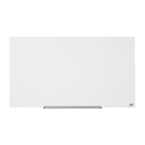 Nobo Widescreen 45 inch WhiteBrd Glass Magnetic Scratch-Resistant Fixings Inc W100xH560mm Wht Ref 1905176