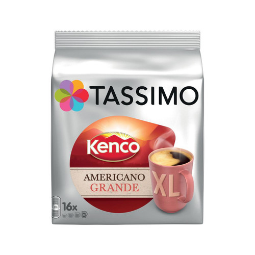 Tassimo Kenco Americano Grande XL Pods 16 Servings Per Pack Ref 4031640 [Pack 5 x 16]