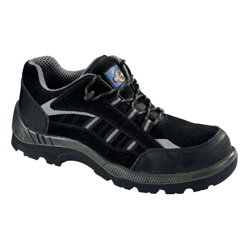 Rockfall ProMan Trainer Suede Fibreglass Toecap Black Size 4 Ref PM4040 4