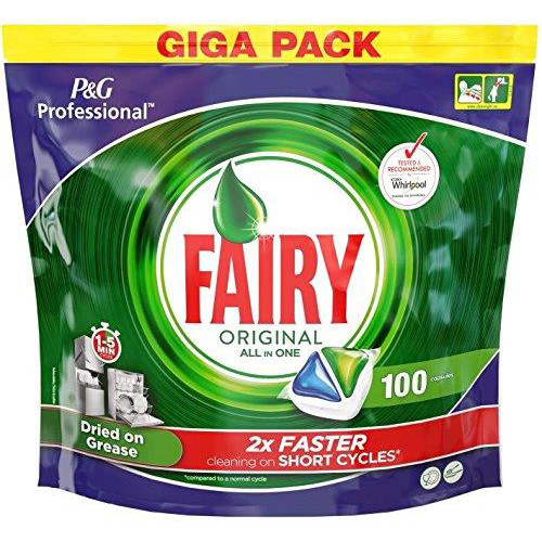 Fairy Professional Dishwasher Capsules All-in-One Original Ref 74639 [Pack 100]