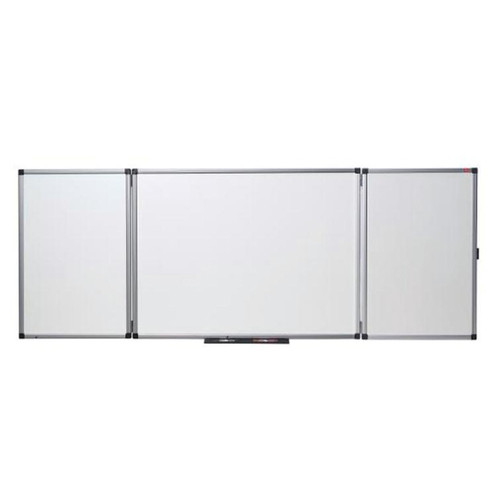 Nobo Confidential Drywipe Whiteboard System Lockable 3 Boards for 5 Surfaces W1200xD900mm Ref 31630514
