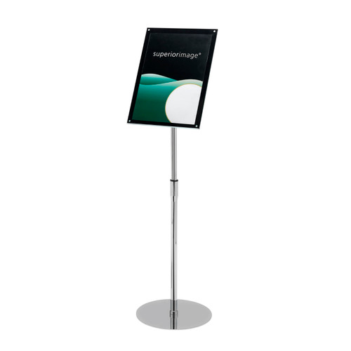 Deflecto Sign Holder with Bevel Magnetic Cover Floor Standing Heavyweight A4 Ref DE790845