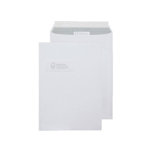 Blake Purely Environmental Envelopes Pocket Peel & Seal Window 110gsm C4 White Ref FSC068 [Pack 250]