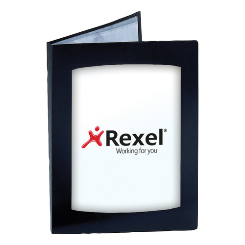 Rexel Presentation Display Book 24 Pockets A4 Black Ref 10320BK