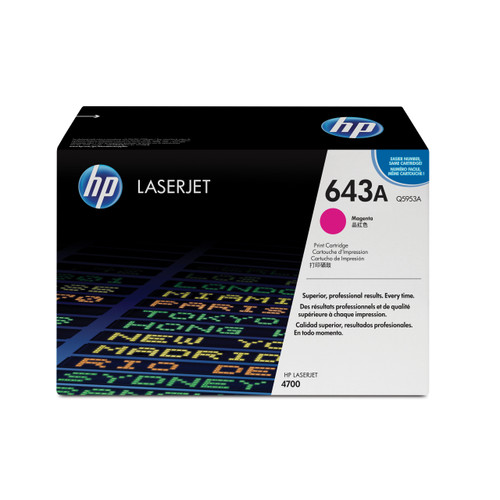 HP 643A Laser Toner Cartridge Page Life 10000pp Magenta Ref Q5953A