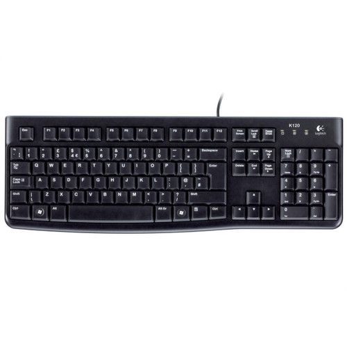 Logitech K120 UK Business Keyboard Wired USB Low-profile Keys Ref 920-002524