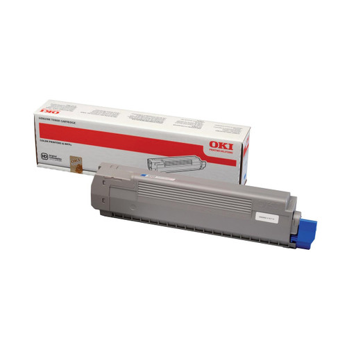 OKI Laser Toner Cartridge Page Life 7300pp Cyan Ref 44643003