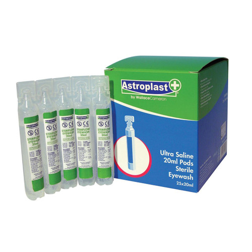 Wallace Cameron Astroplast Saline Eyepods 20ml Ref 2404061 [Pack 25]