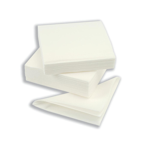 Napkin High Quality Single Ply 390x390mm White Ref D04457 [Pack 600]