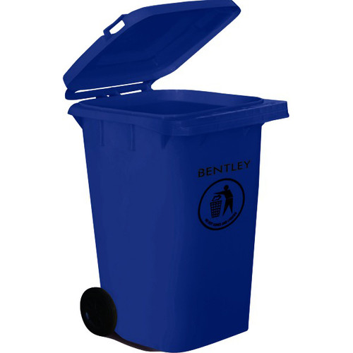 Wheelie Bin High Density Polyethylene with Rear Wheels 240 Litre Capacity 580x740x1070mm Blue